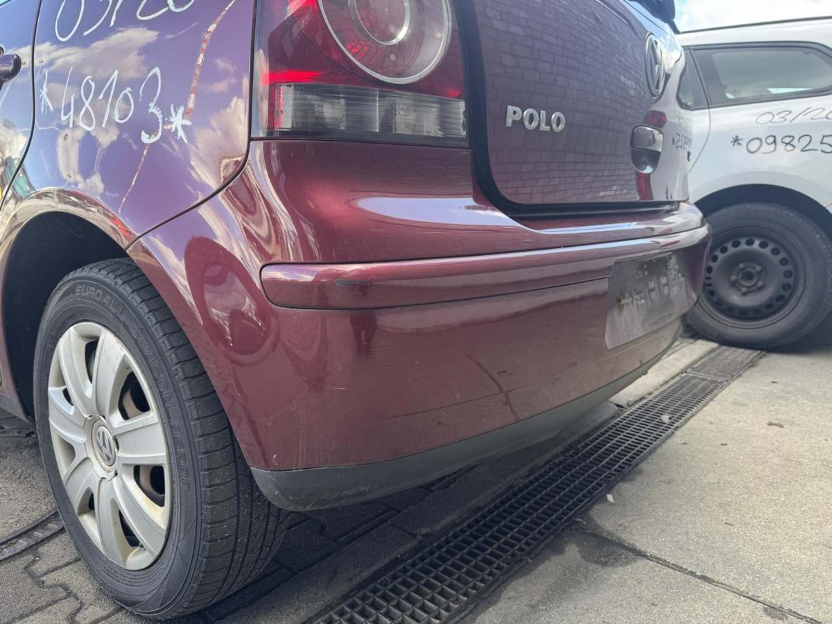 VW Polo 9N3 original Sto&szlig;stange Stossf&auml;nger hinten LC3R Winterred Bj.2005